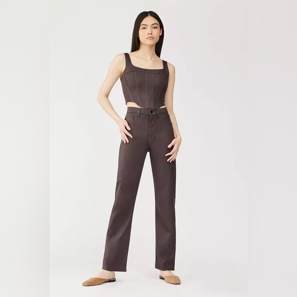DL1961 Women's Jerry High Rise Straight Leg Vintage Jeans - Relaxed Fit, Contoured Waistband - View #10